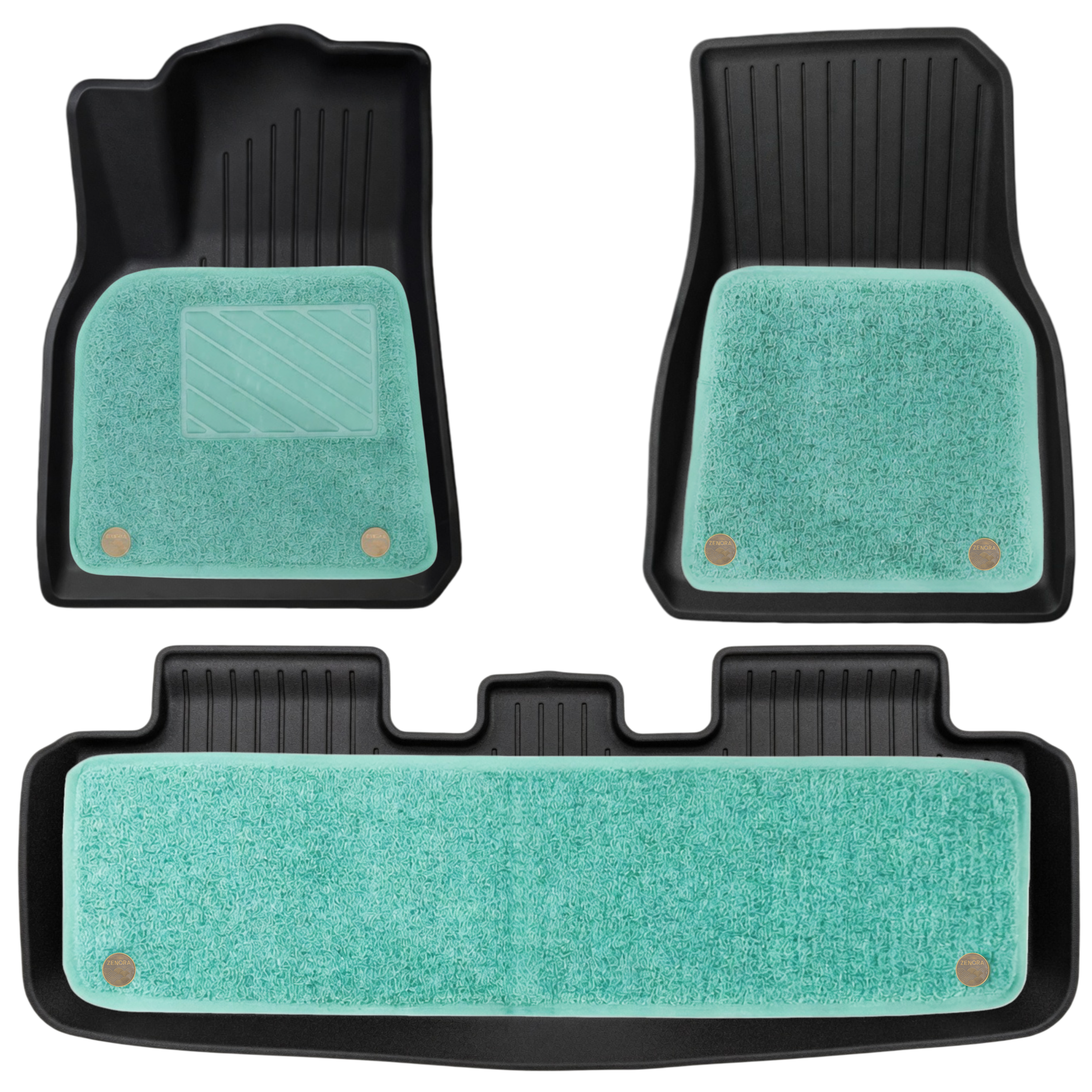 Model Y (Classic) Premium Coil Car Mats (GREEN)