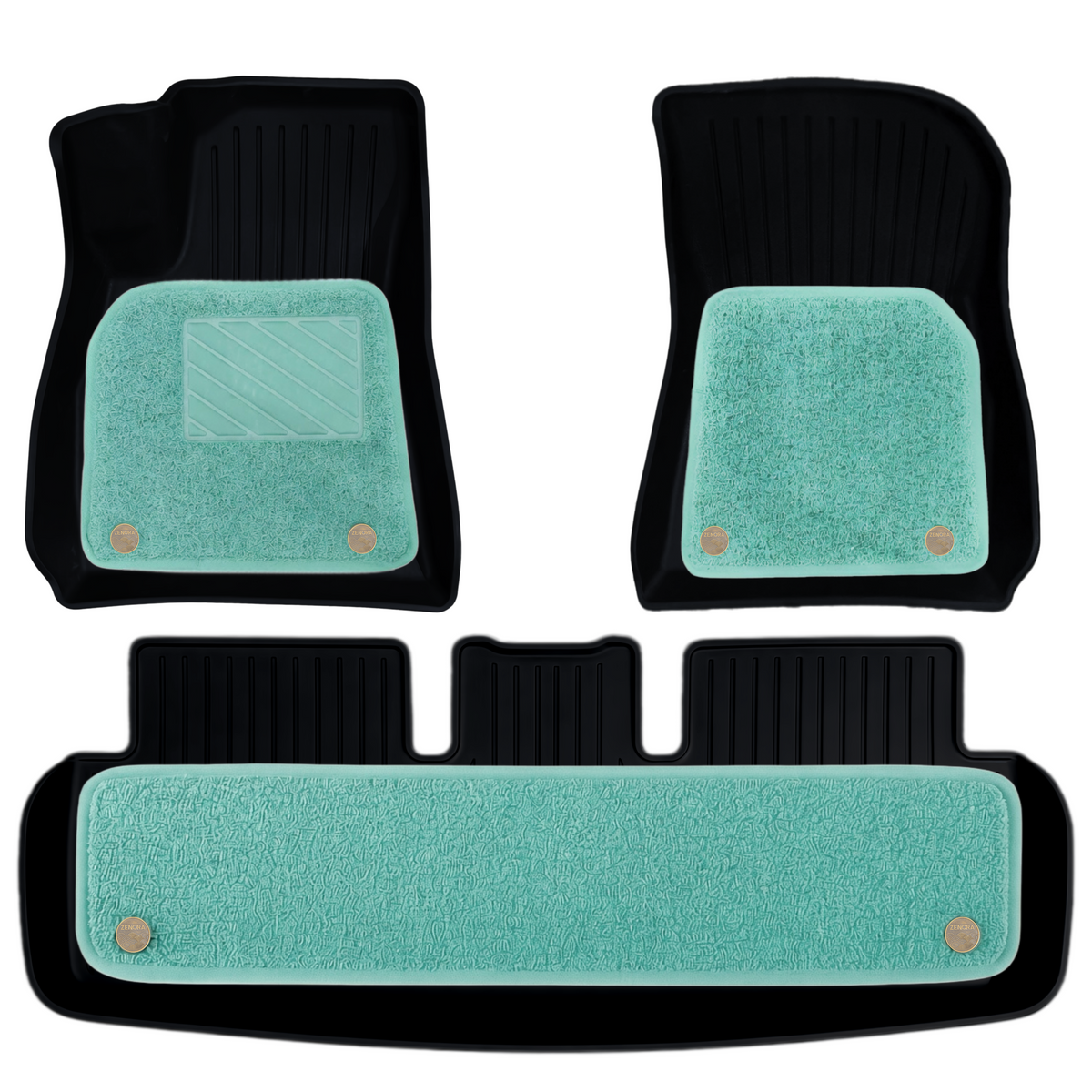 Model 3 (Classic) Premium Coil Car Mats (GREEN)