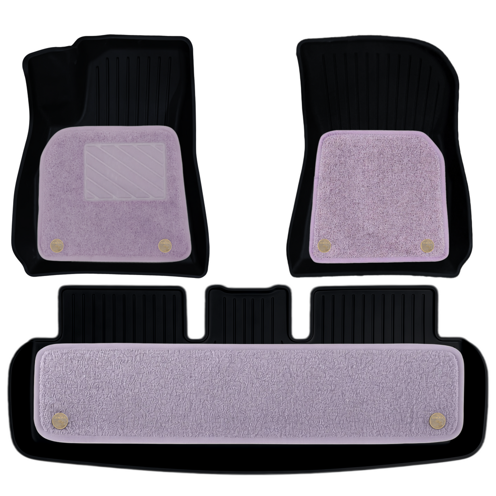 Model 3 (Classic) Premium Coil Car Mats (PURPLE)